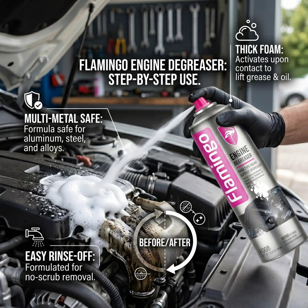 Flamingo Foam Type Engine Surface Degreaser