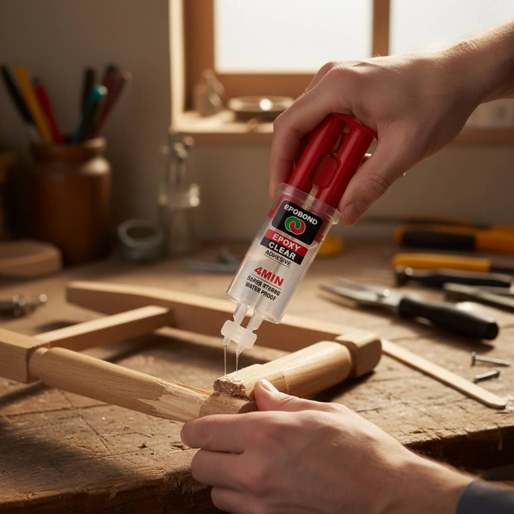 EPOBOND Clear Epoxy Adhesive - Super Strong & Waterproof - Sets in 4 Minutes (22.4g).