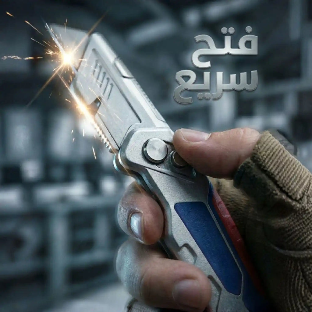 سكين متعدد الاستخدامات قابل للطي بحجم الجيب من Razor مع 3 شفرات