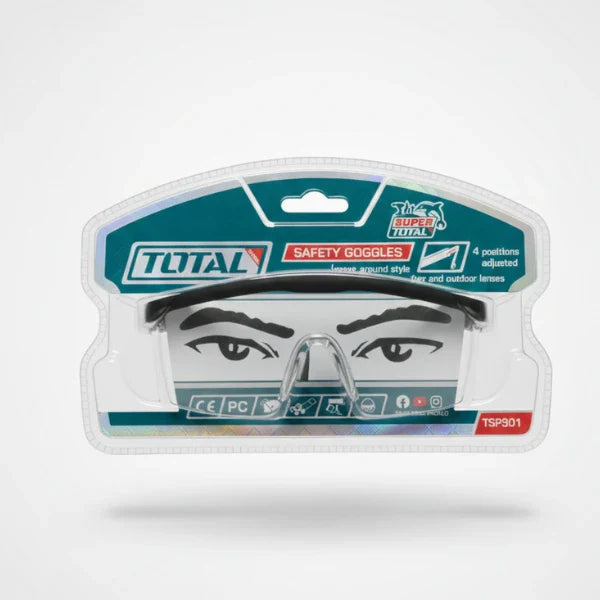 TOTAL Safety Glasses – Clear Protective Eyewear for Professional & General Use