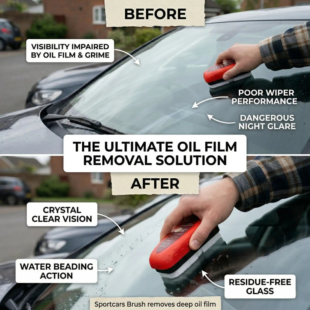 Multifunctional Car Cleaning Brush for Oil Film and Stain Removal