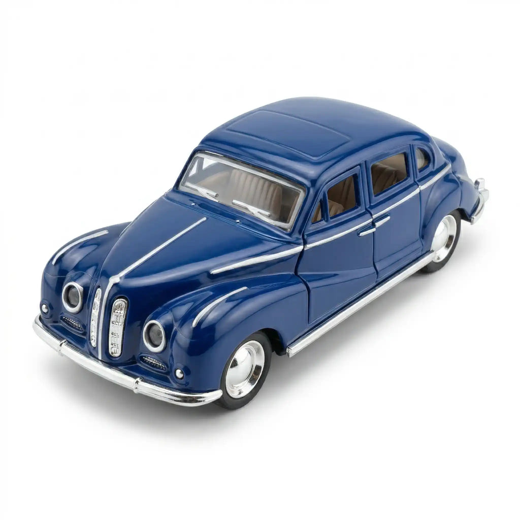 1990s Classic Sports Car Die-Cast Metal Model - Blue