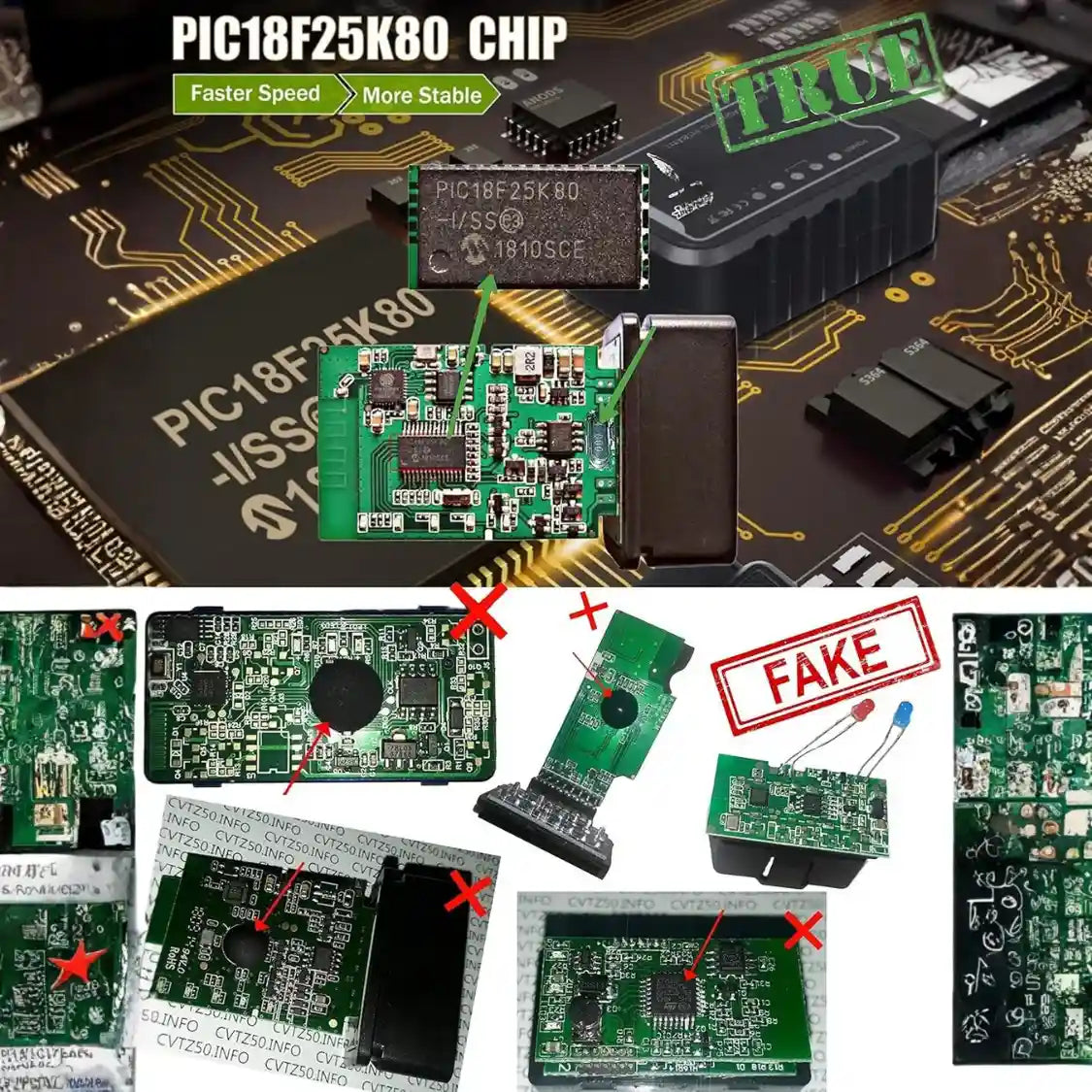 Car Fault Detector V1.5 WiFi Model E-888 Original PIC18F25K80 Processor