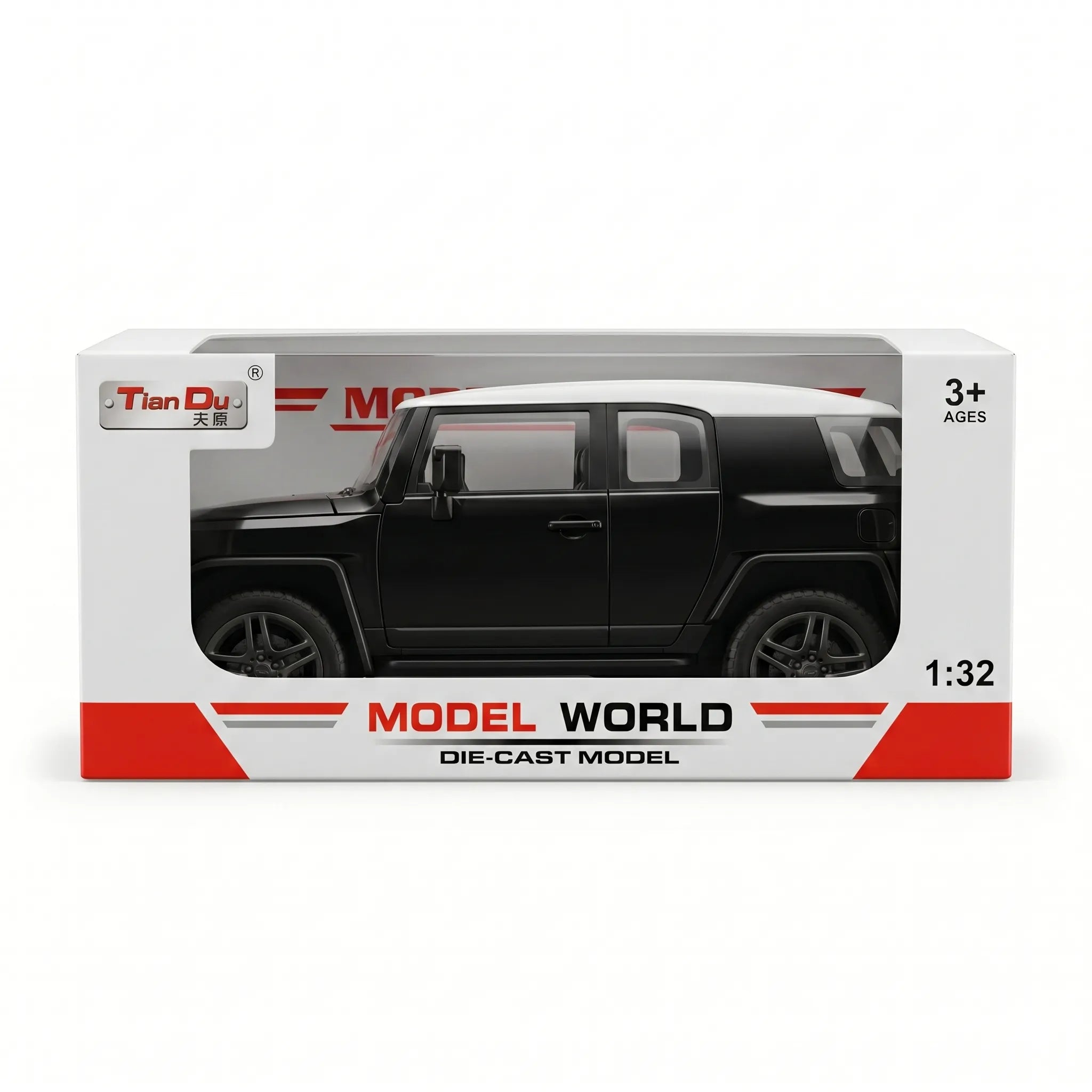 Tian Du 1:32 Scale Die-Cast Off-Road SUV Model Car with Openable Doors