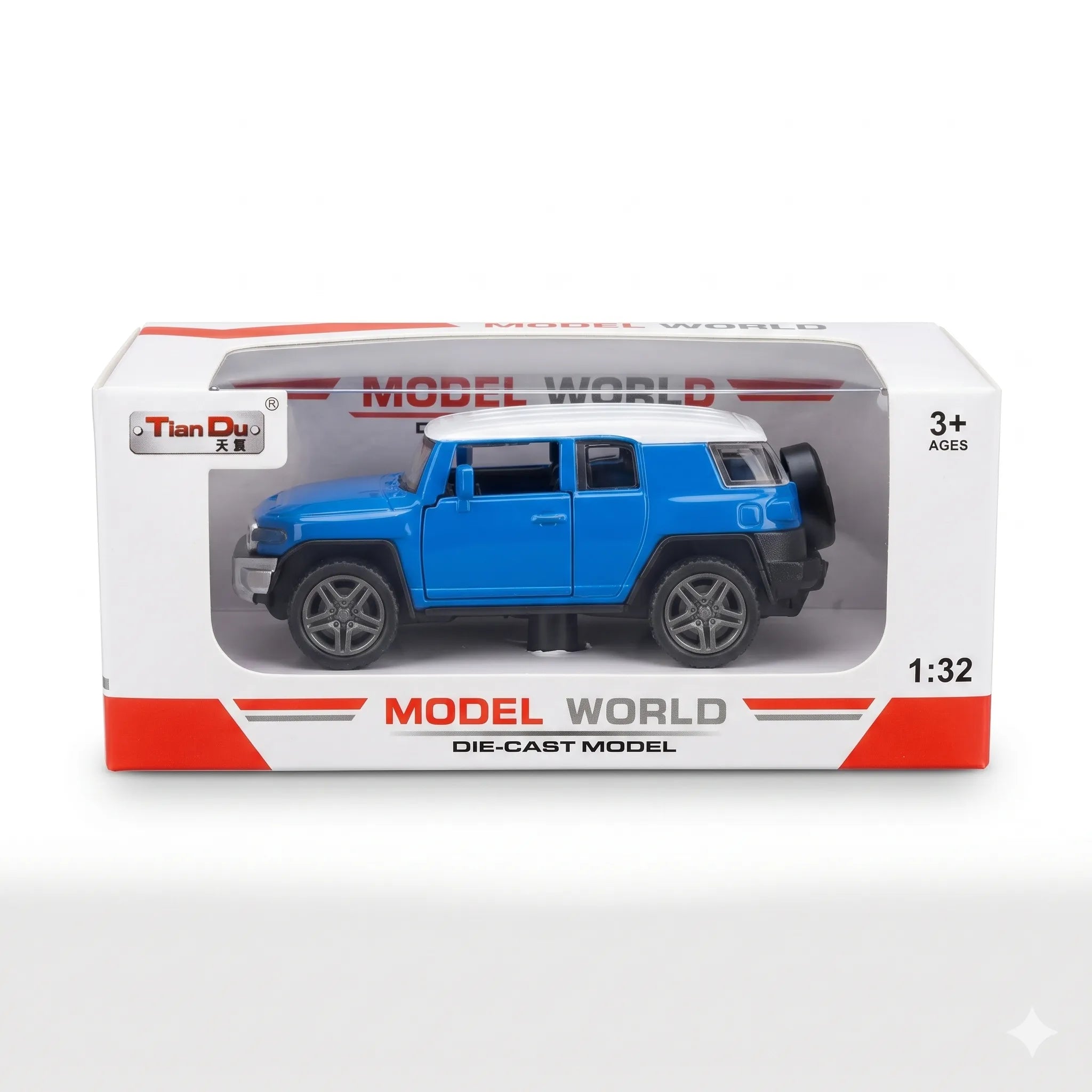 Tian Du 1:32 Scale Die-Cast Off-Road SUV Model Car with Openable Doors