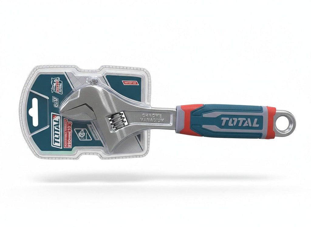 TOTAL 10" Adjustable Wrench - 0-40mm Clamp Size - Model THT101106