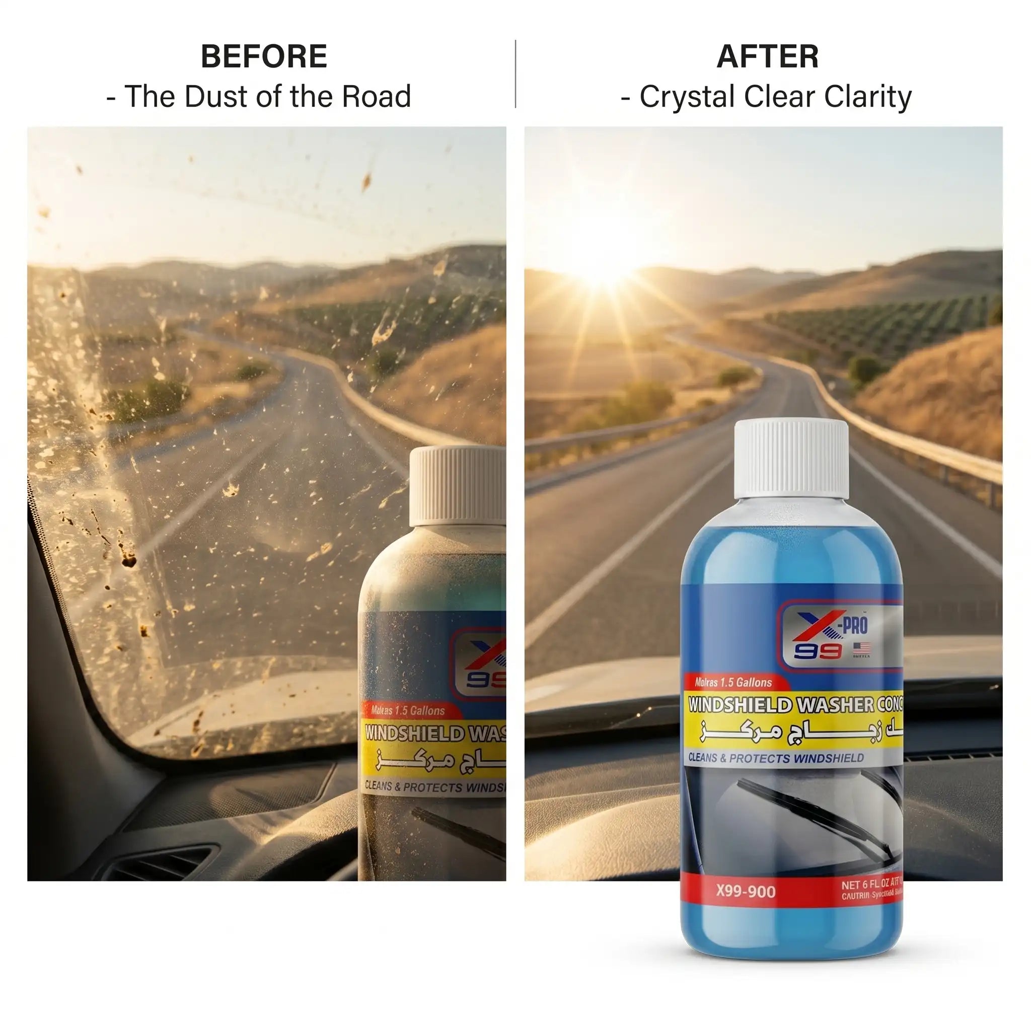 Car Windshield Washer Concentrate – (Makes up to 5.5 liters)