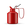 Classic Red Metal Oil Squirt Can & Lubrication Pump Oiler