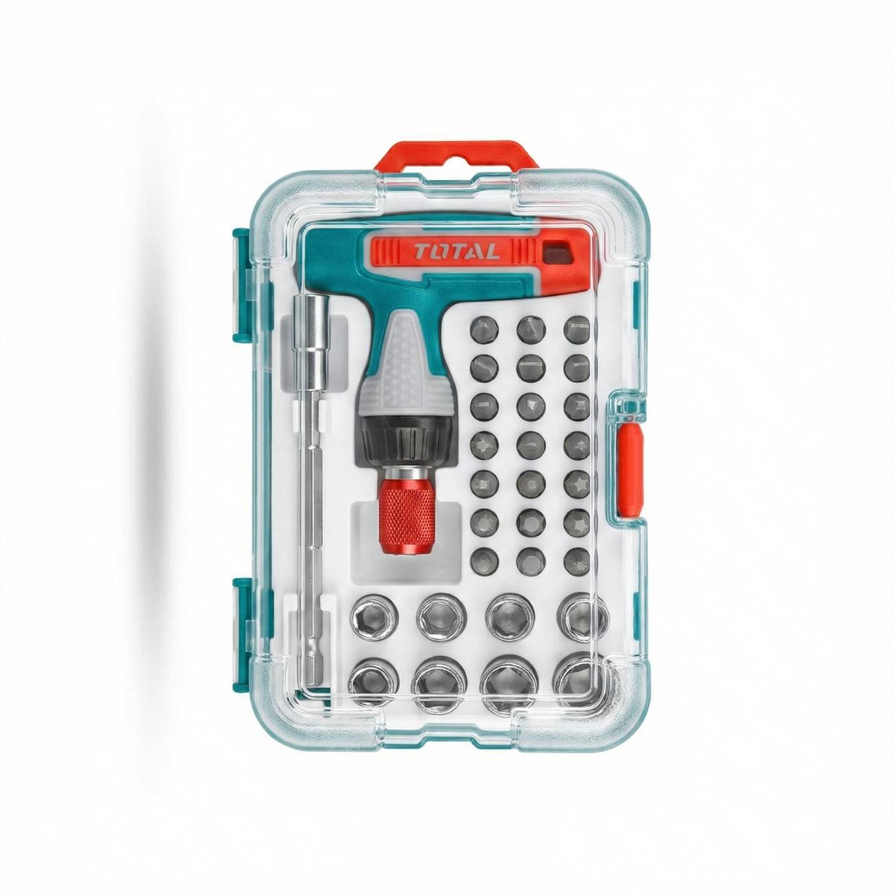 TOTAL 31 Pcs T-Handle Ratchet Wrench & Screwdriver Set