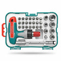 TOTAL 31 Pcs T-Handle Ratchet Wrench & Screwdriver Set