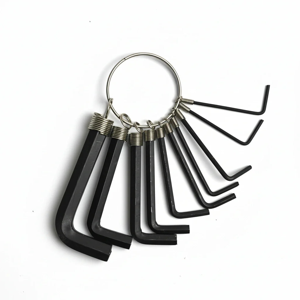8-Piece Hex Key Set – Long Arm, Chrome Steel