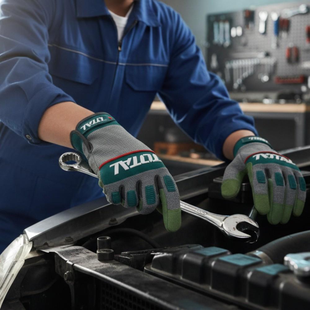 TOTAL Safety Working Gloves - Anti-Slip & High Grip - Model TSP13101