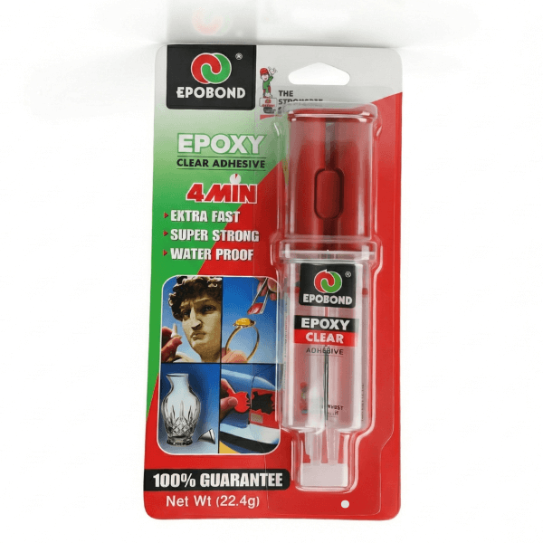 EPOBOND Clear Epoxy Adhesive - Super Strong & Waterproof - Sets in 4 Minutes (22.4g).