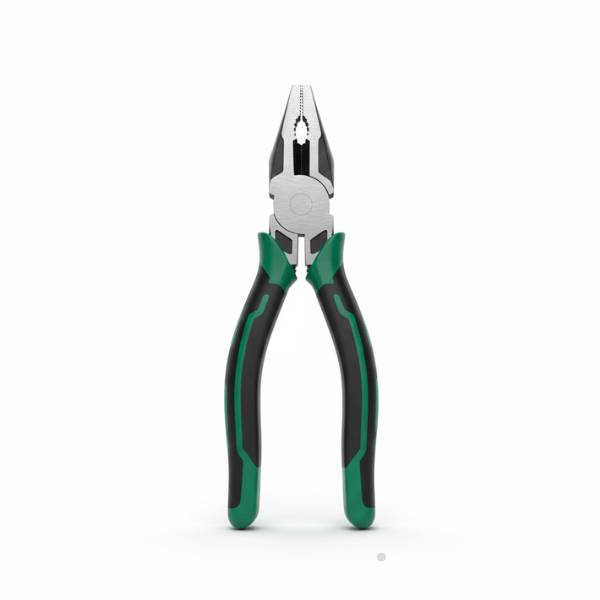 Professional 8" (200mm) Combination Pliers - Heavy Duty with Non-Slip Ergonomic Grip.
